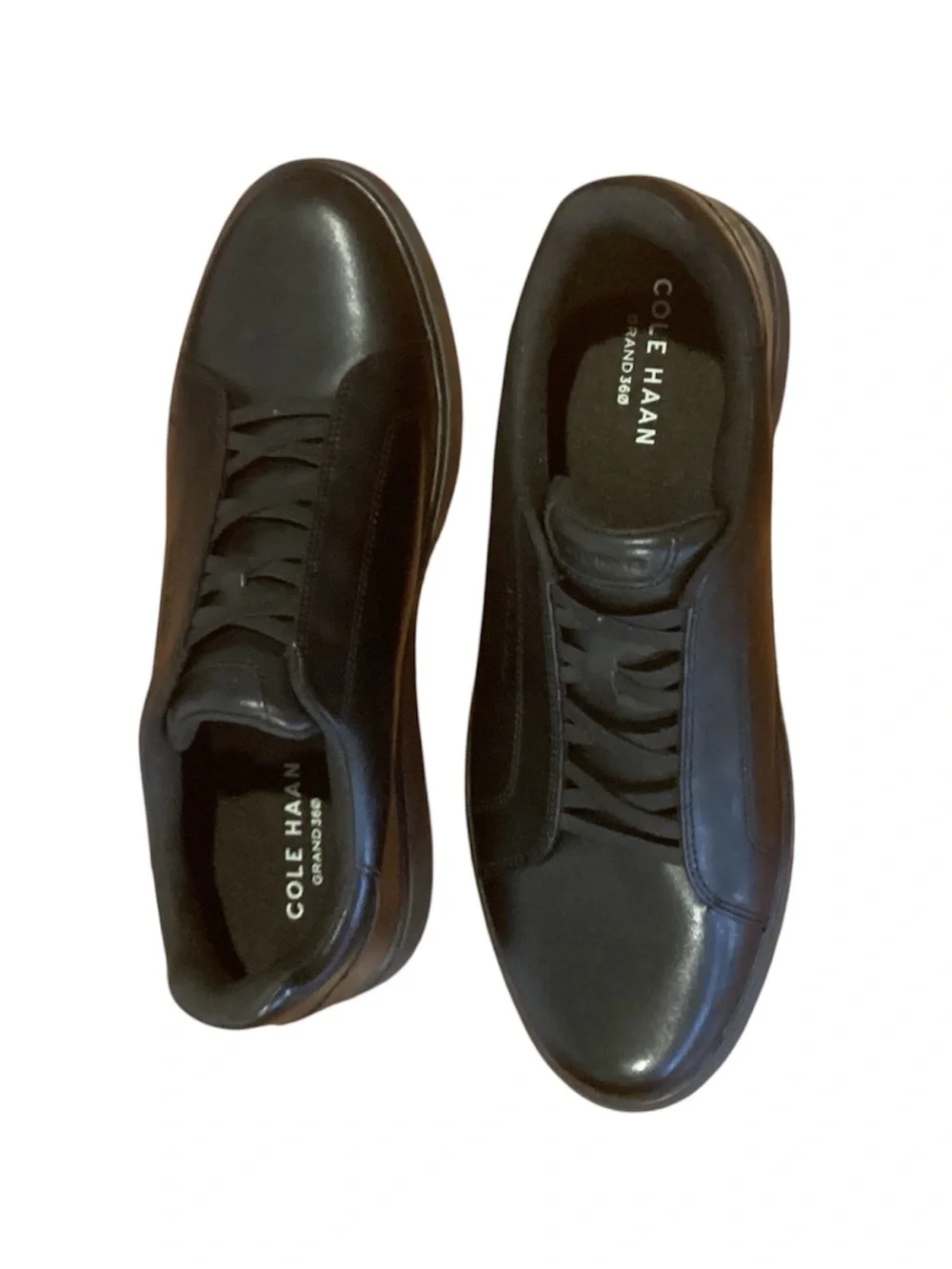 Cole Haan GrandPro Luxe Leather Slip On Sneakers Black Men's Size 10